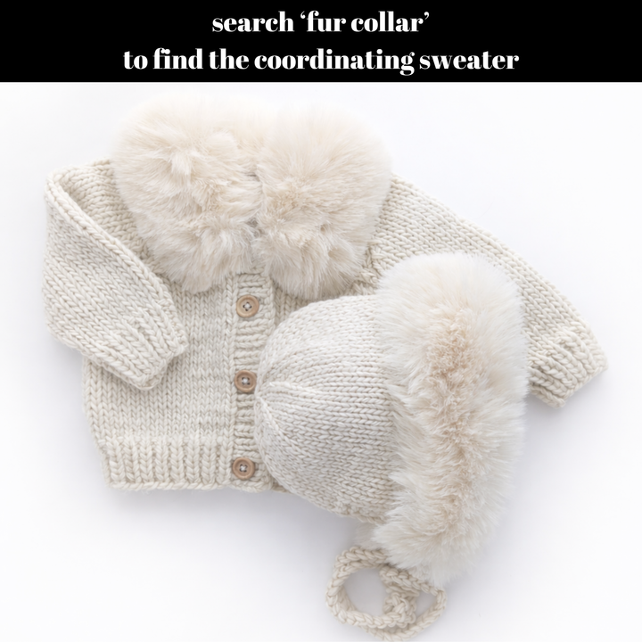Huggalugs Cuddle Bonnet - Natural