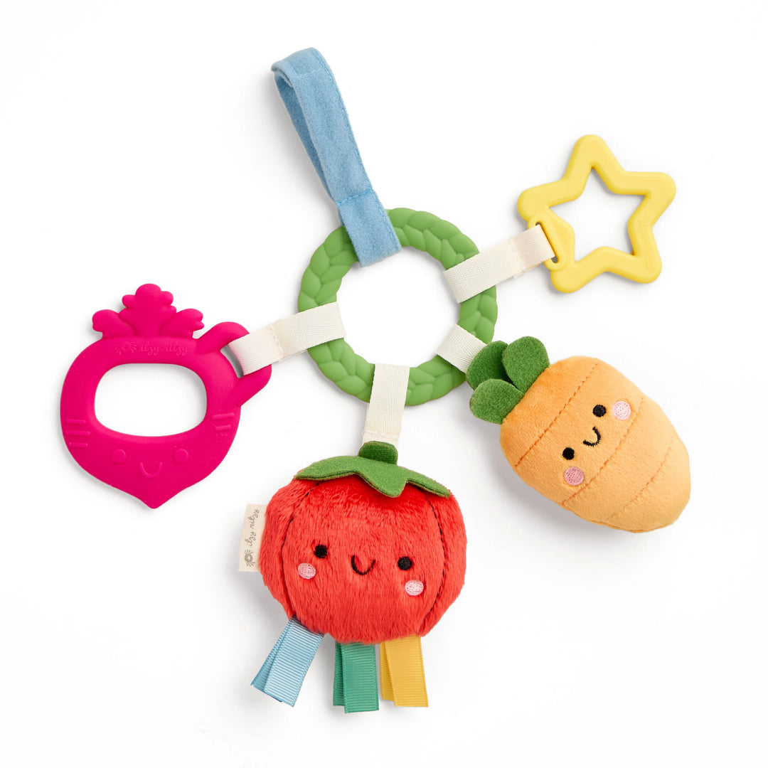 Itzy Rity Bitzy Busy Ring Teething Activity Toy - Veggie