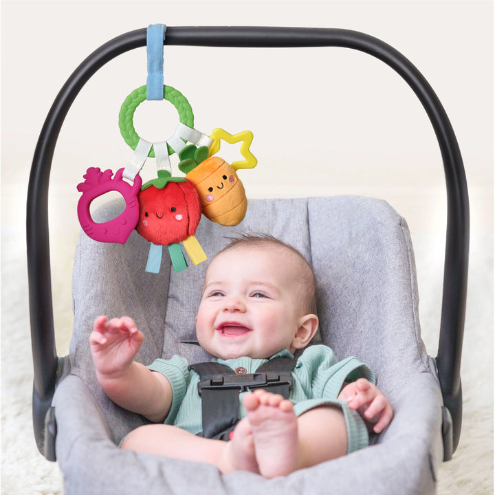 Itzy Rity Bitzy Busy Ring Teething Activity Toy - Veggie