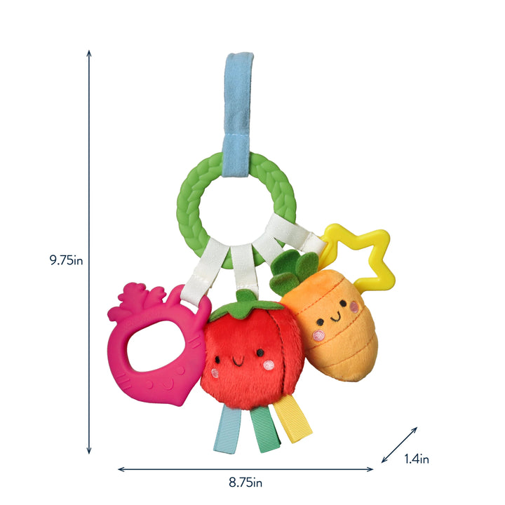 Itzy Rity Bitzy Busy Ring Teething Activity Toy - Veggie