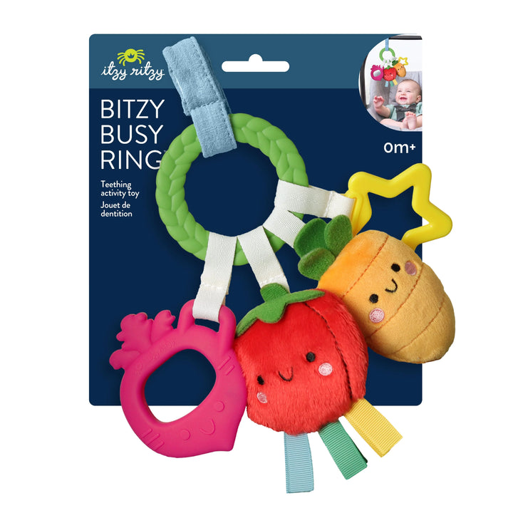 Itzy Rity Bitzy Busy Ring Teething Activity Toy - Veggie