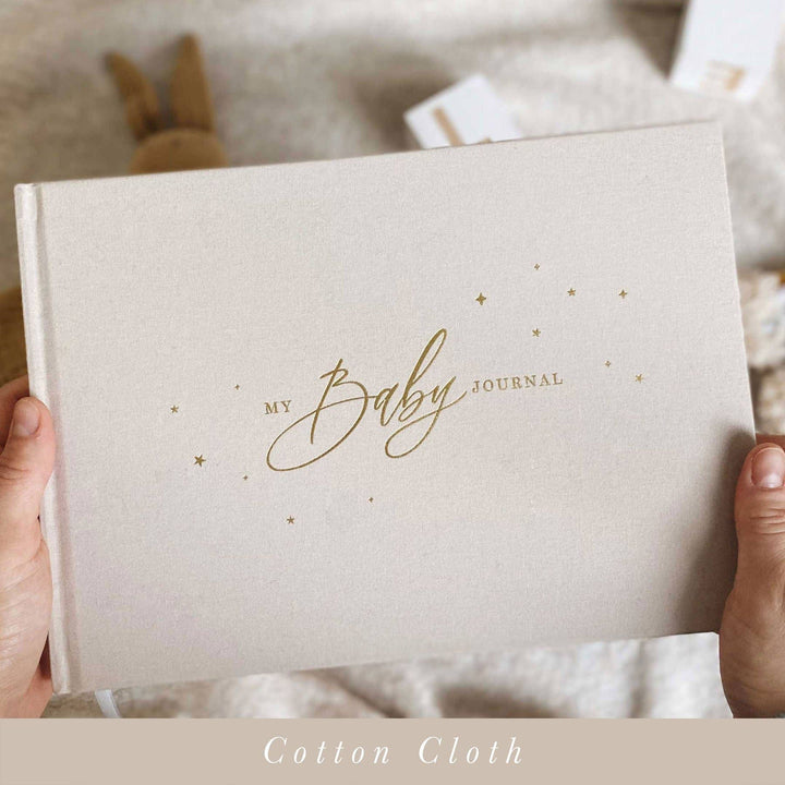 Blush and Gold My Baby Journal Newborn Keepsake Memory Book Gift
