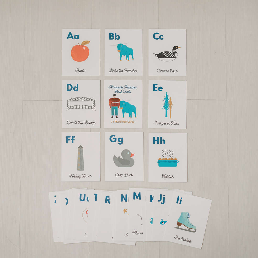 Children's Minnesota Alphabet Flash Cards
