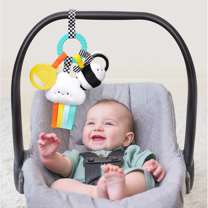Itzy Rity Bitzy Busy Ring Teething Activity Toy - High Contrast