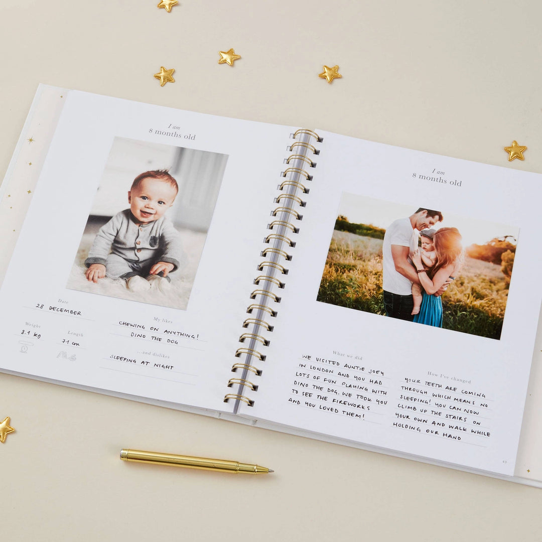 Blush & Gold Baby Book