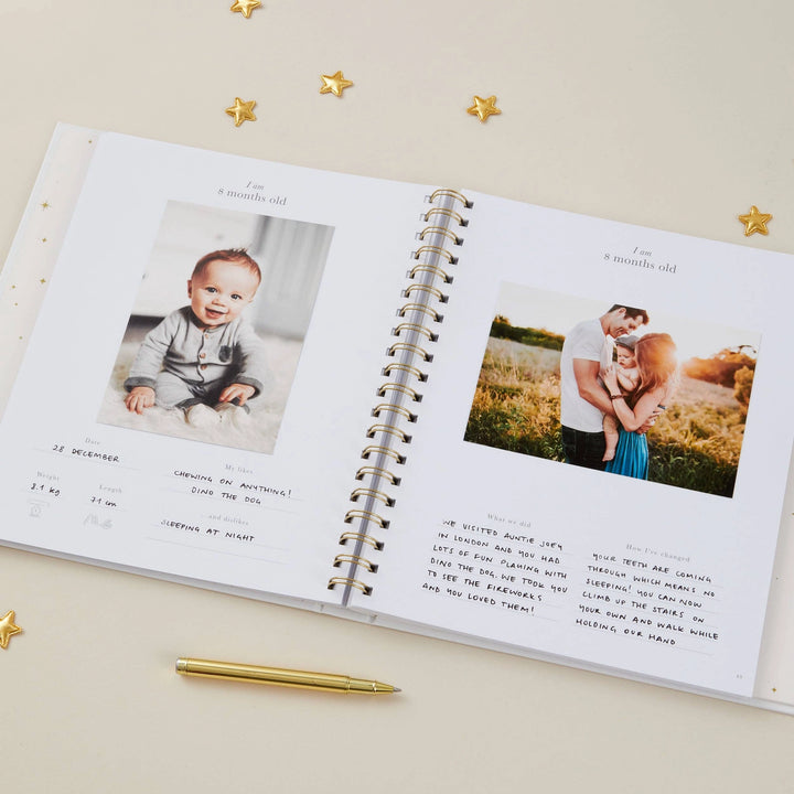 Blush & Gold Baby Book