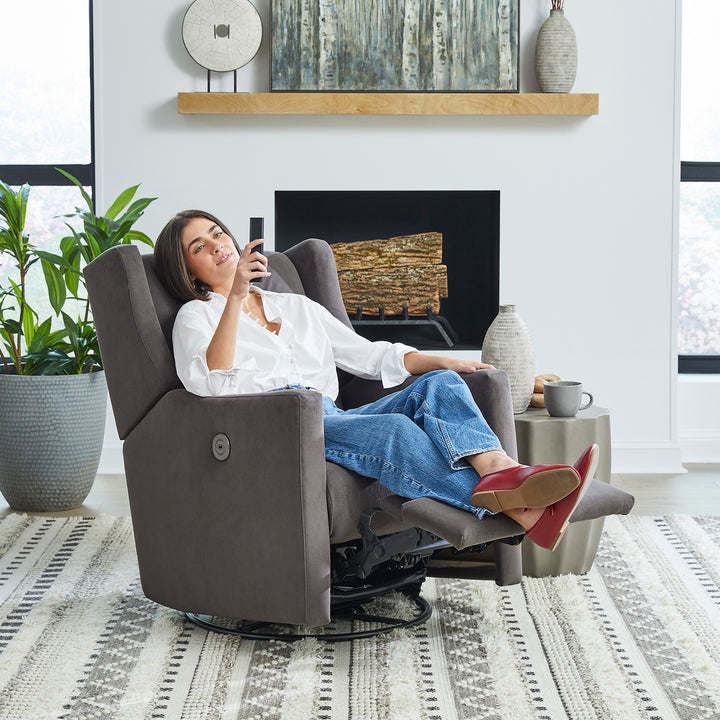 Best Chairs Lillian Swivel Glider Recliner  - USA Made
