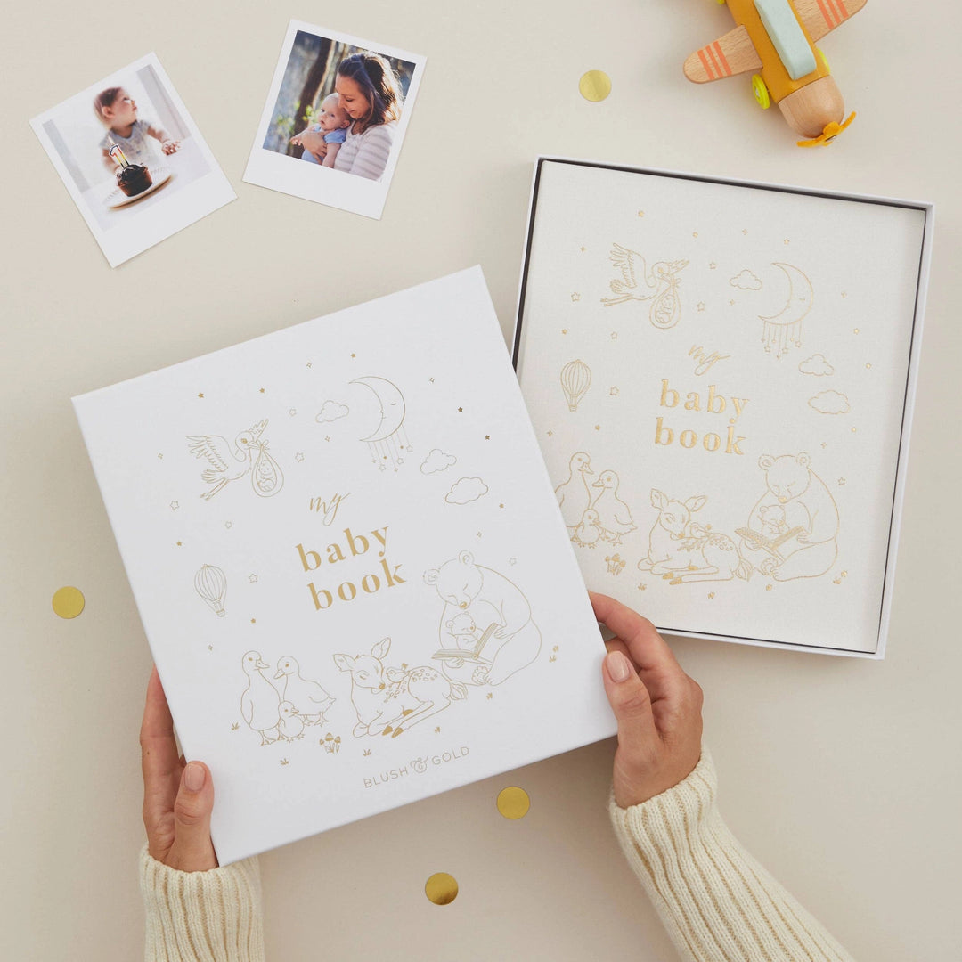 Blush & Gold Baby Book
