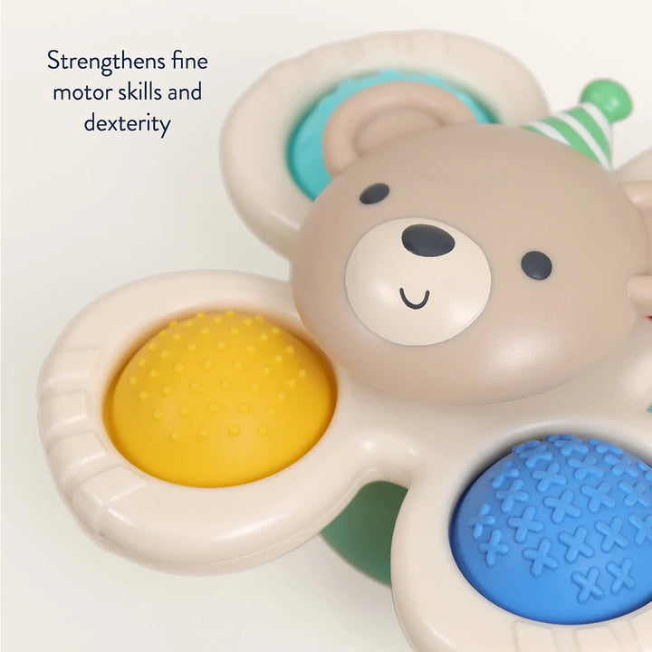 Itzy Ritzy Pop & Whirl Fidget Spinner Toy - Bear