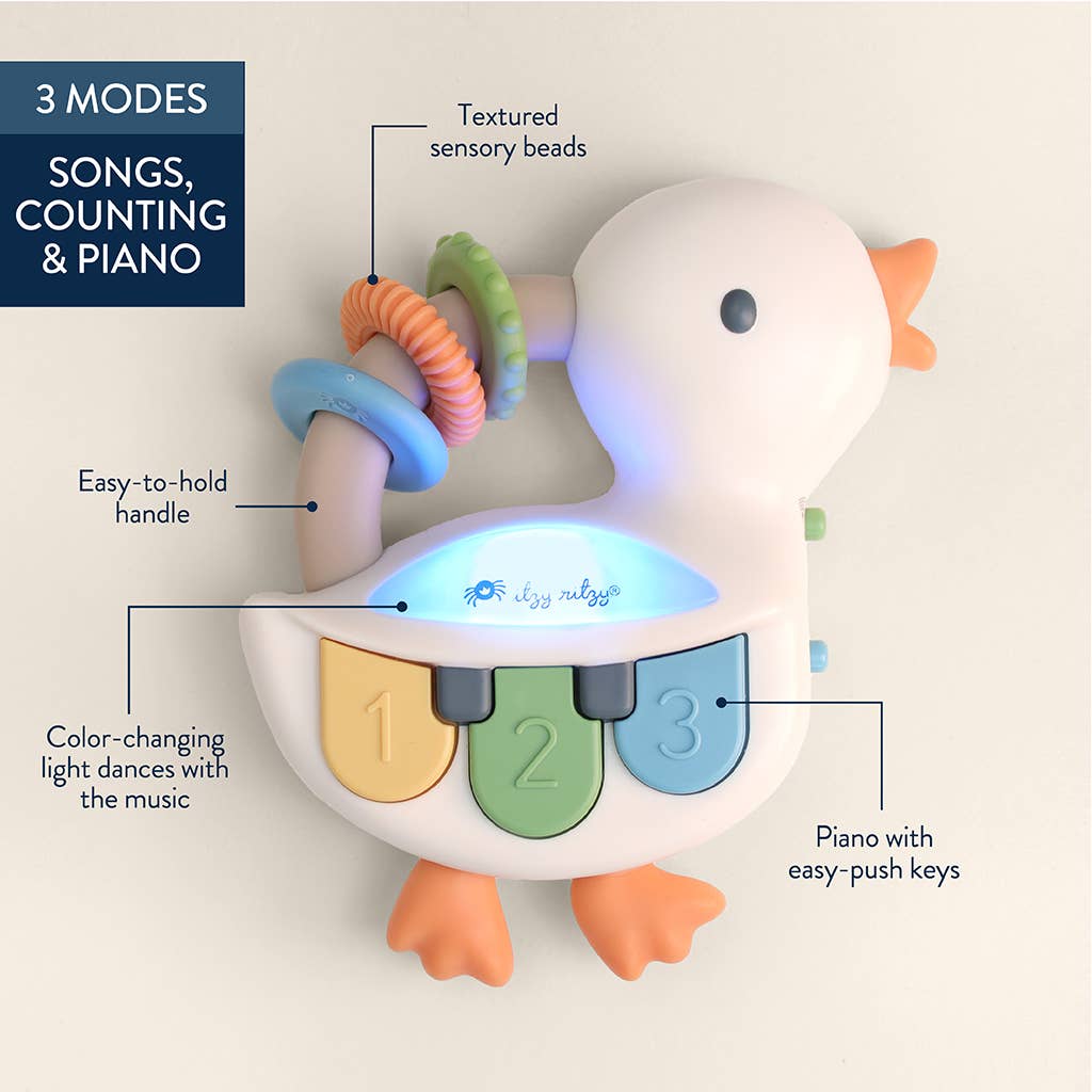 Itzy Ritzy Bitzy Tunes™ - Light-up Interactive Piano Toy - Goose