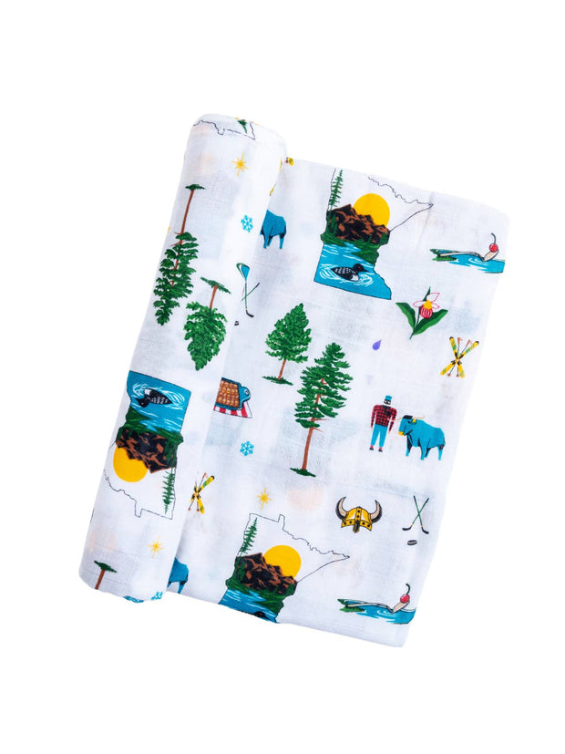 Minnesota Home Town Swaddle Blanket