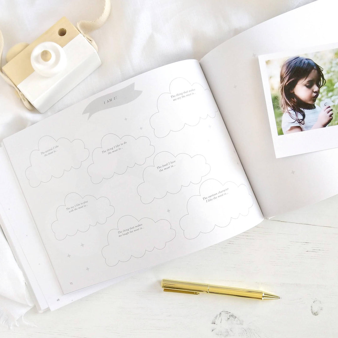Blush and Gold My Baby Journal Newborn Keepsake Memory Book Gift
