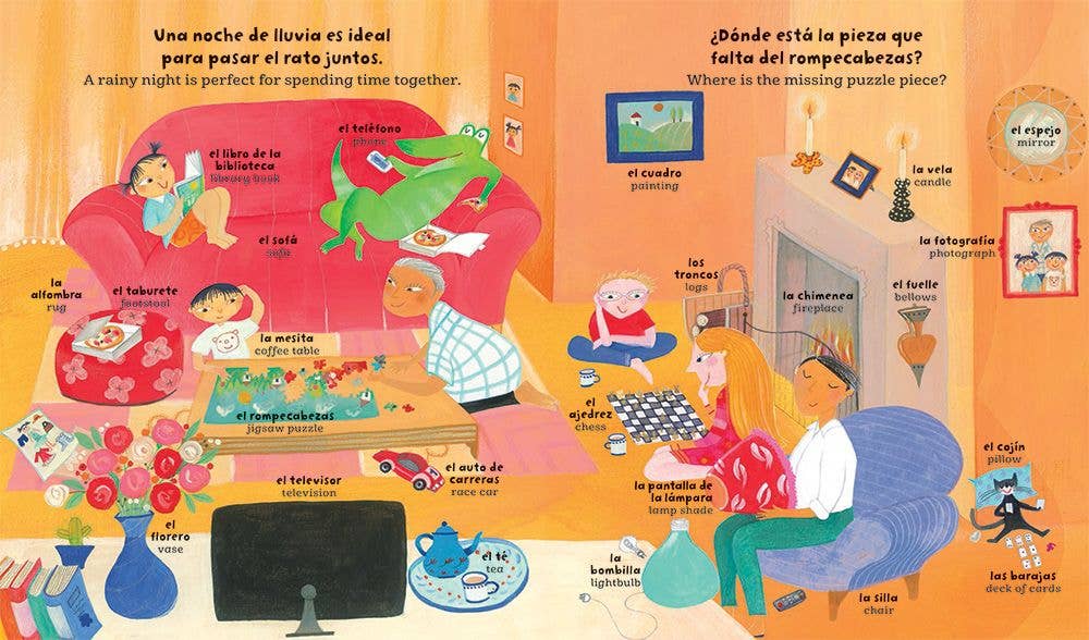 My Big Barefoot Book of Spanish and English Words Hardcover Book