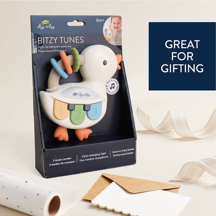 Itzy Ritzy Bitzy Tunes™ - Light-up Interactive Piano Toy - Goose
