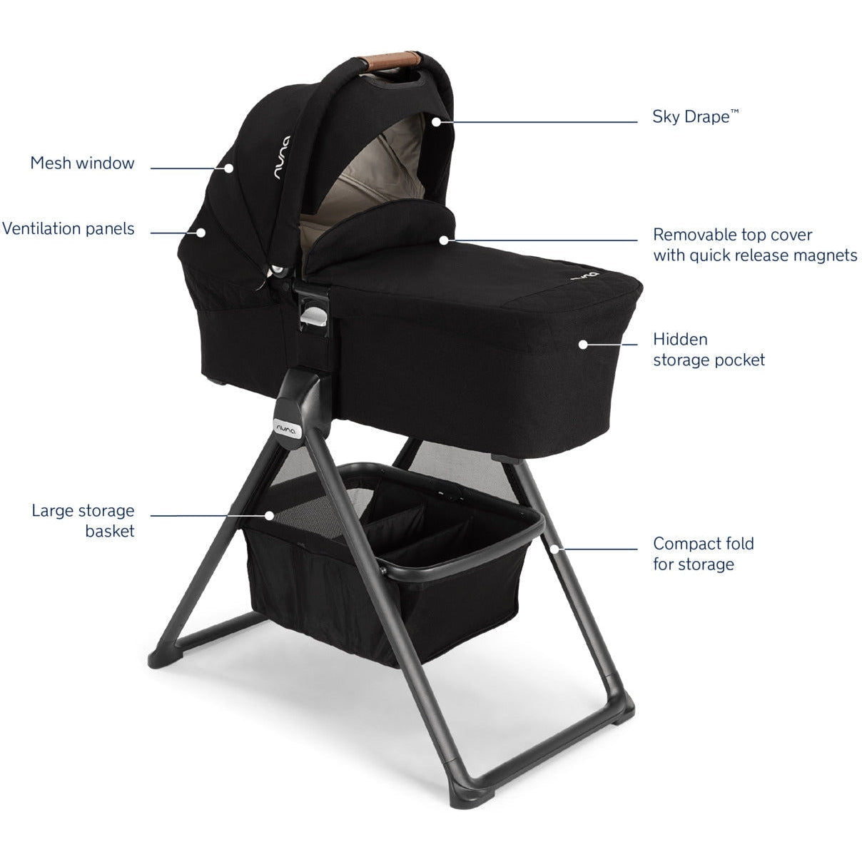 Nuna MIXX Bassinet + Stand – Baby Grand