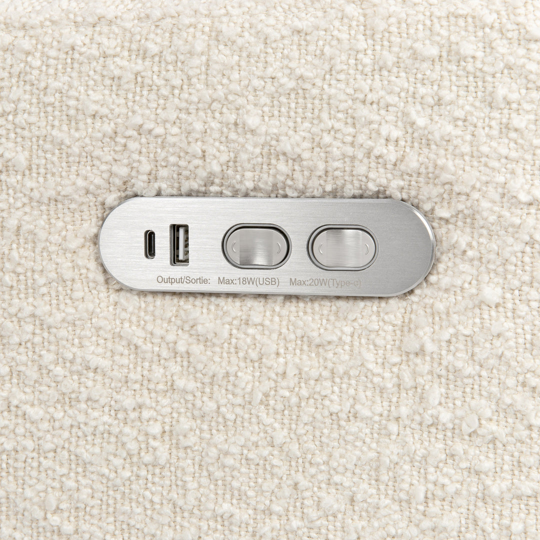 Babyletto Kiwi Plus Power Recliner and Swivel Glider with Power Adjustable Headrest and USB Port