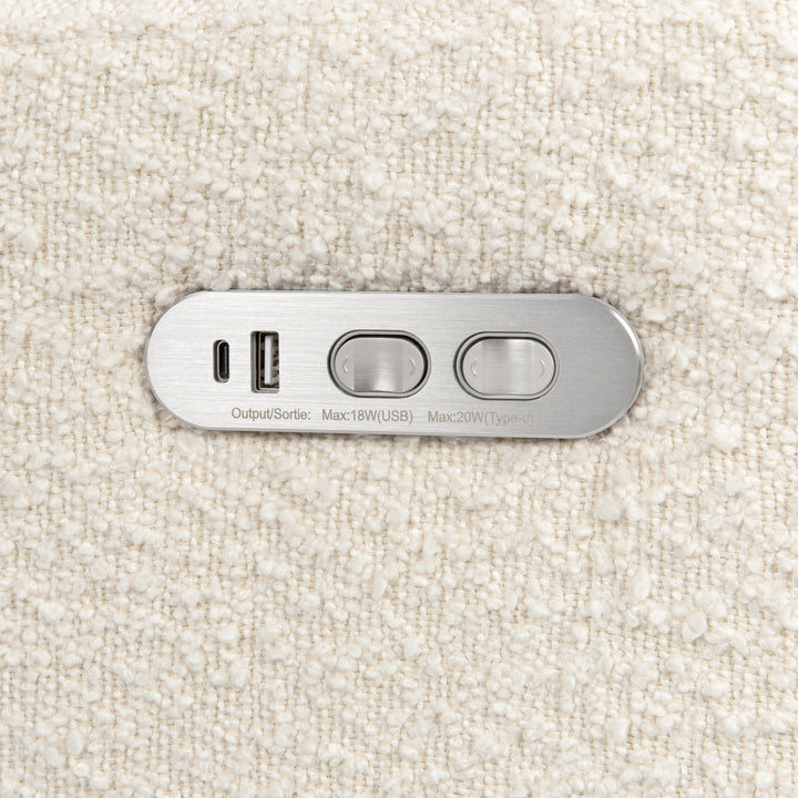 Babyletto Kiwi Plus Power Recliner and Swivel Glider with Power Adjustable Headrest and USB Port