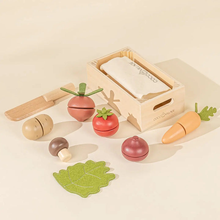 Coco Village Wooden Vegtables Playset