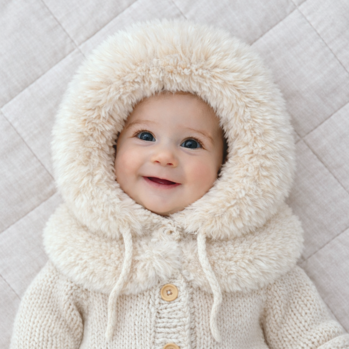 Huggalugs Cuddle Bonnet - Natural