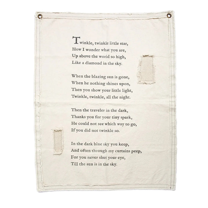 Sugarboo & Co. Twinkle Twinkle Little Star Canvas Wall Hanging 31.5"x40"