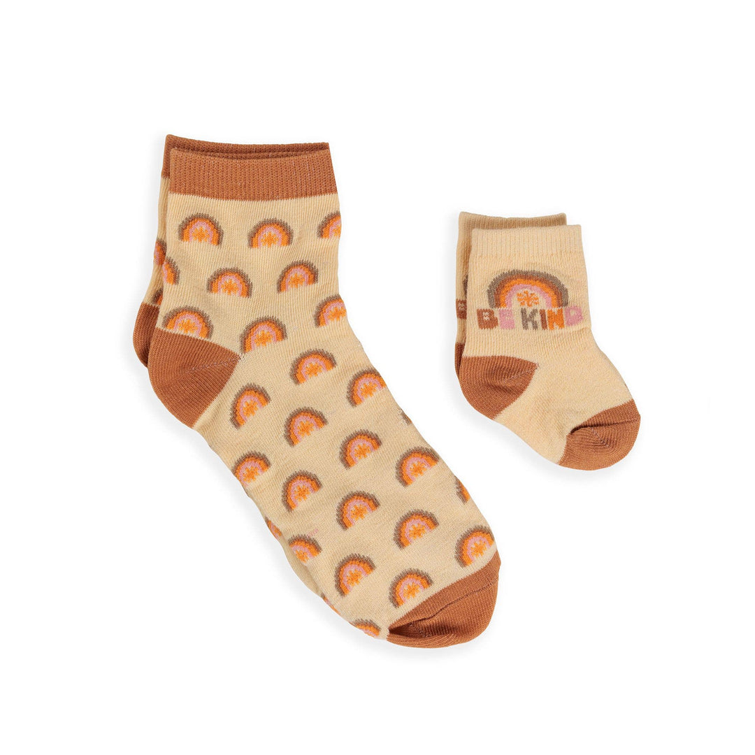 JuJuBe Mama & Me Socks Set - Be Kind Rainbows