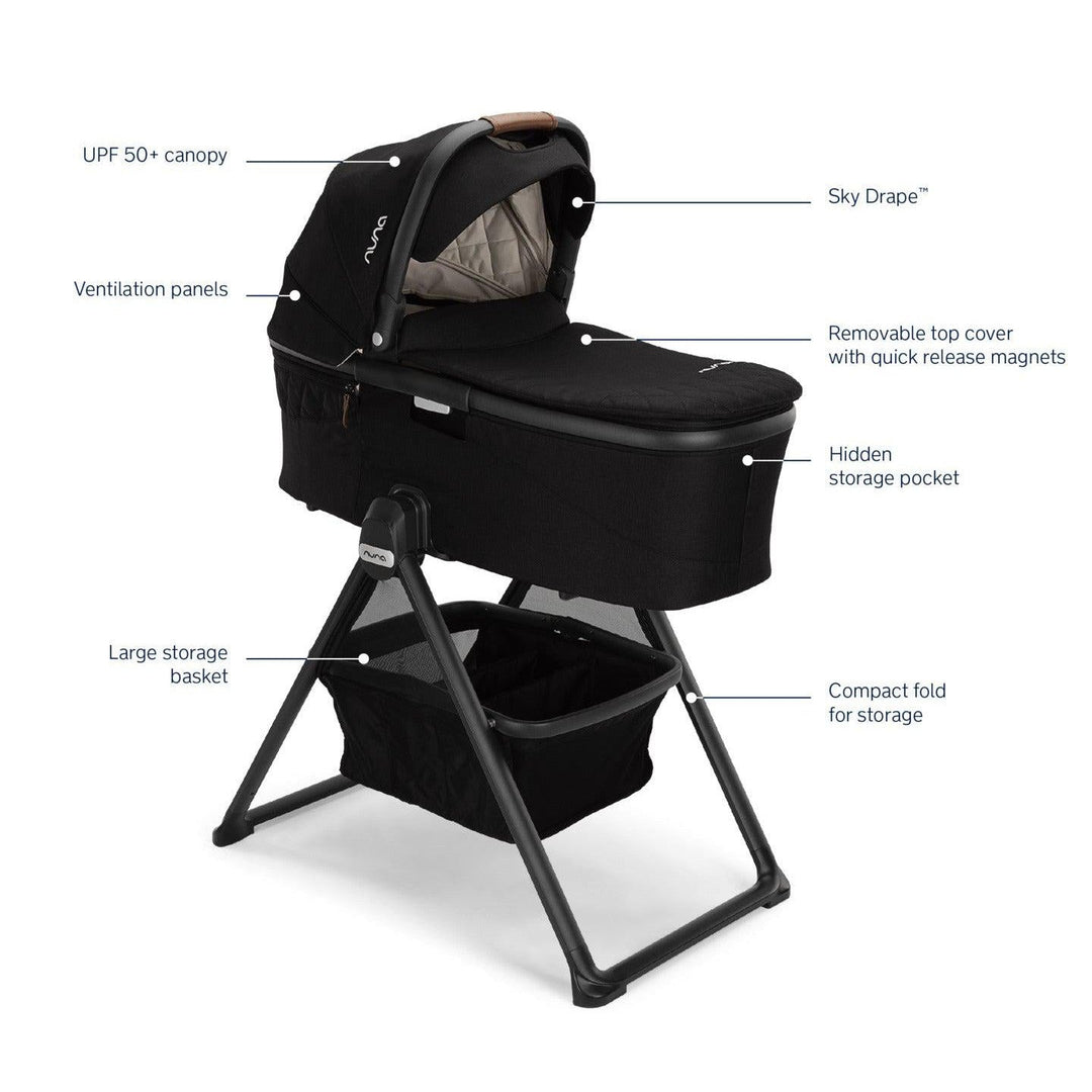 nuna stroller bassinet attachment Nuna Demi Next Bassinet + Stand – Baby Grand