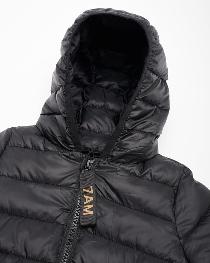 7 AM Roll Me Packable Puffer Jacket - Black