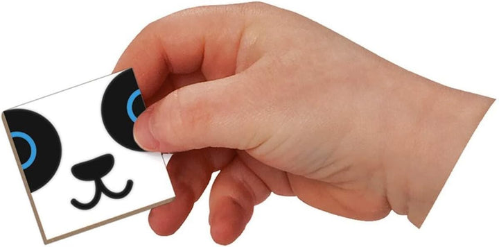 Janod Magnetibook 80 pc Magnetic Mix and Match Animal Faces Game