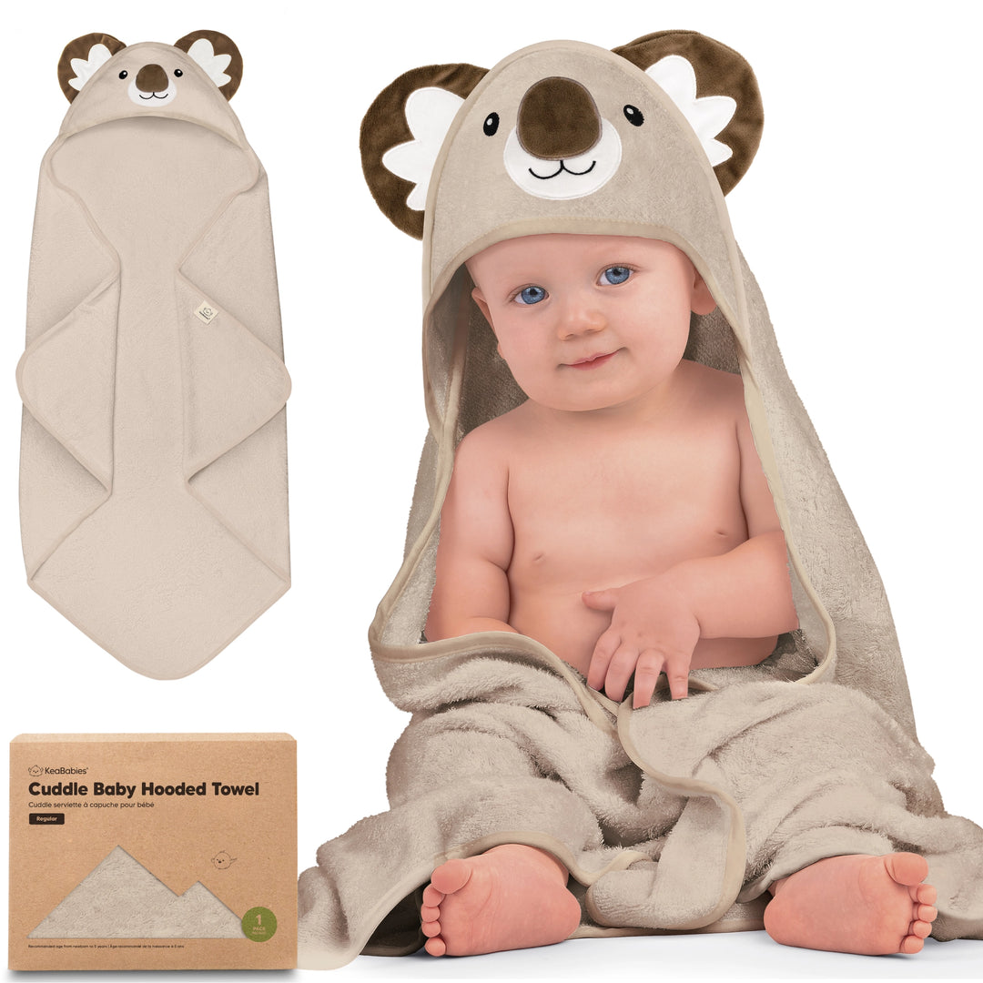 Keababies Cuddle Baby Hooded Towel