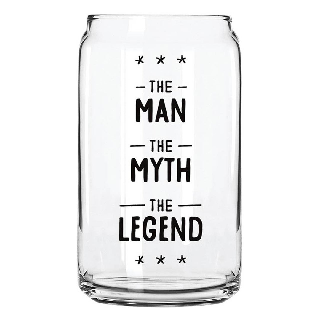 Man Myth Legend - 16oz Beer Glass