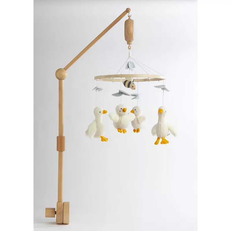 Musical Crib Wooden Goosey Goosey Mobile