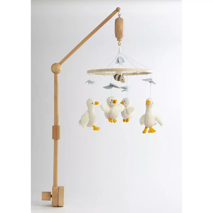 Musical Crib Wooden Goosey Goosey Mobile