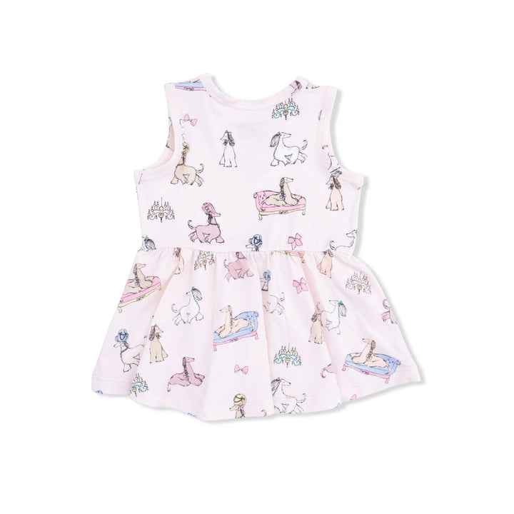 Angel Dear Peplum Tank Top w/ Bike Shorts - Fancy Hounds With Bows