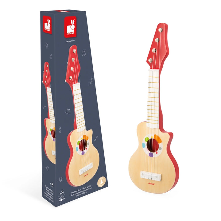 Janod Confetti Wooden Rock Guitar