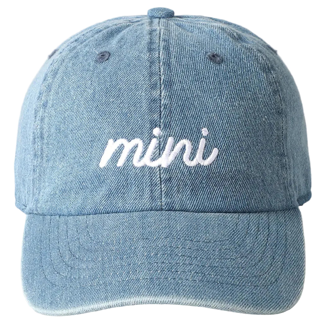 Mini Embroidered Kids Denim Hat