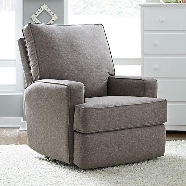 Best Chairs Ellie Swivel Glider Recliner- 21553C Charcoal