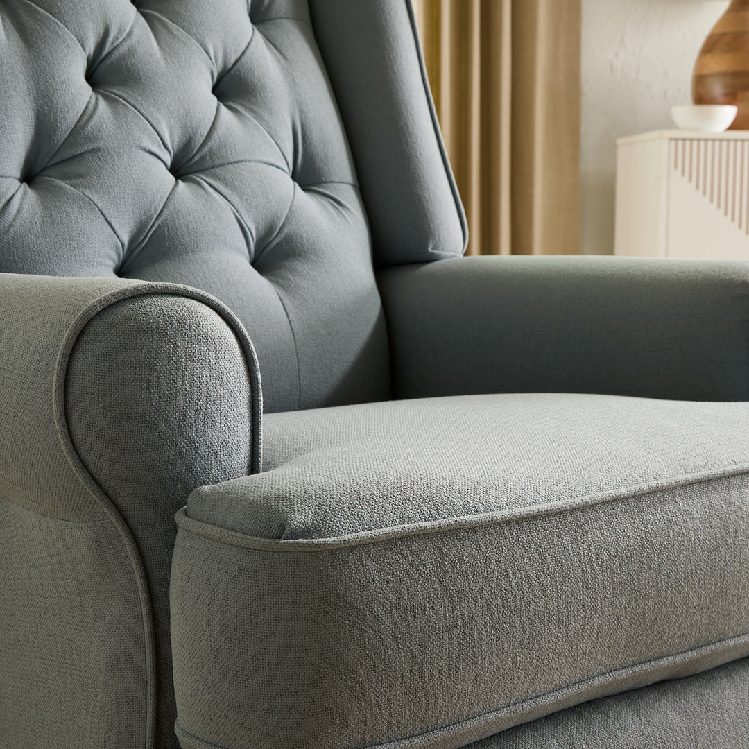 Best Chairs Kendra Tufted Swivel Glider Recliner