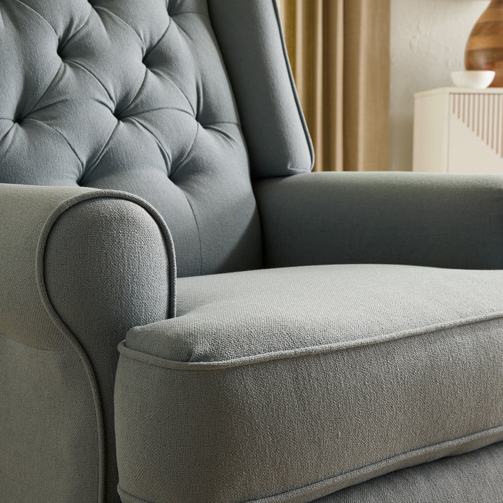 Best Chairs Kendra Tufted Swivel Glider Recliner