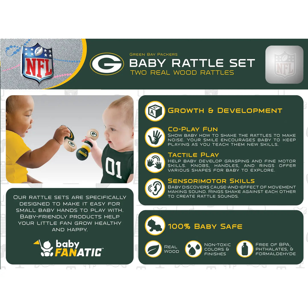 Green Bay Packers - Baby Rattle Set