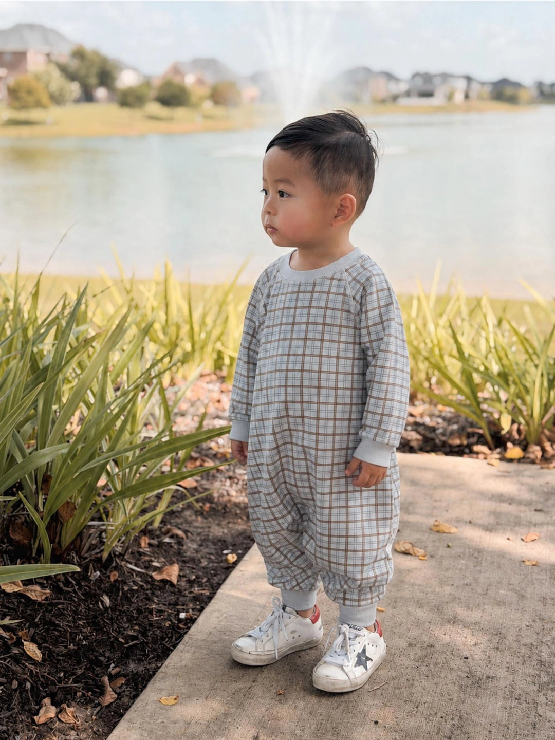 Gunamuna Fleece Jumpsuit - Plaid