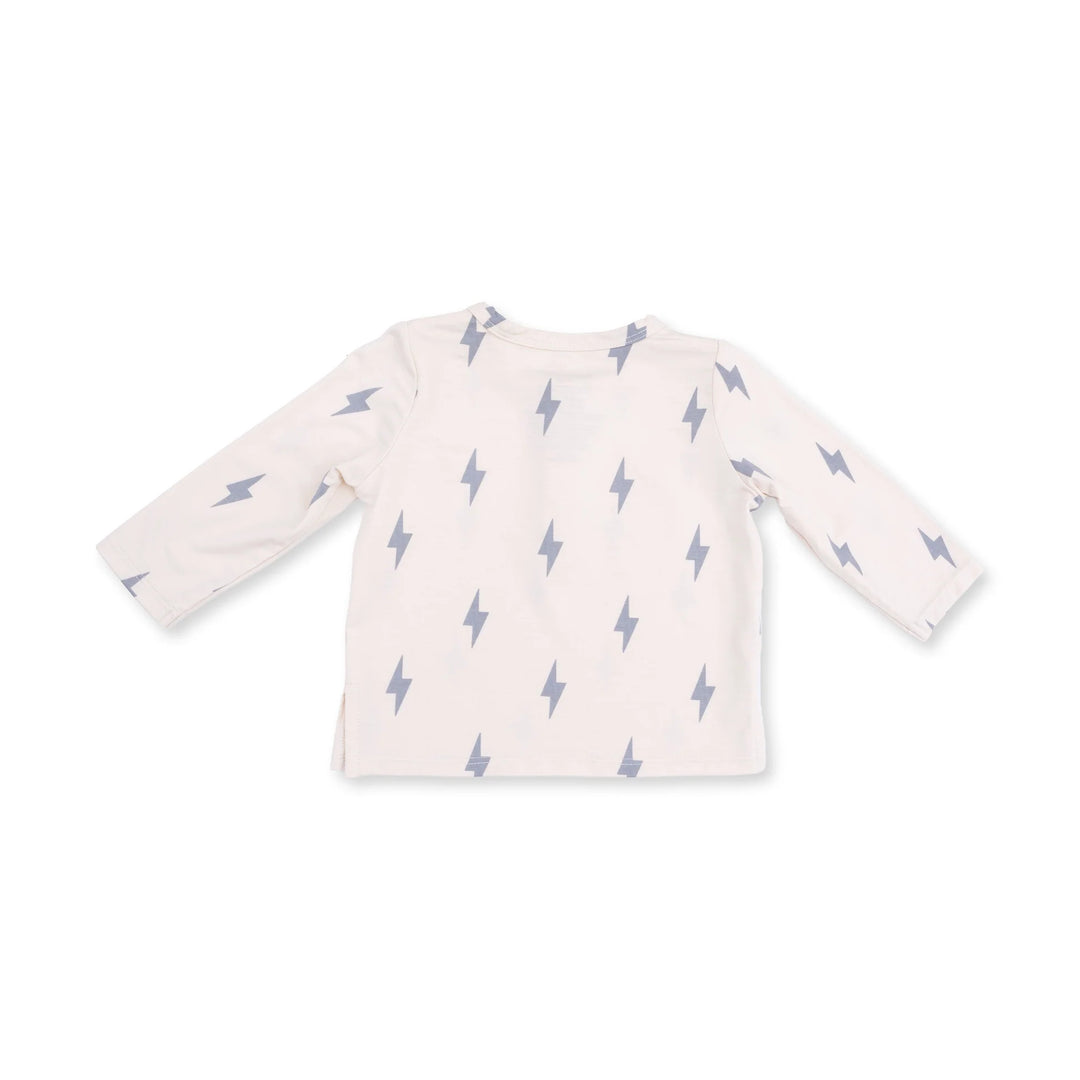 Angel Dear Long SLeeve Henley+Jogger - Lightning BOlt