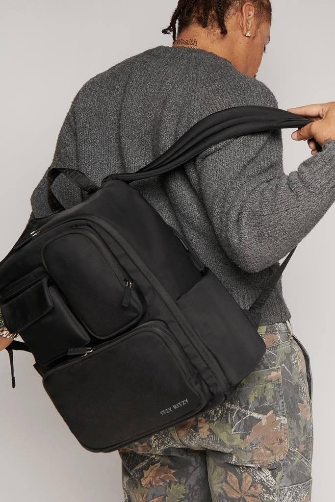 itzy ritzy mini backpack black Itzy Ritzy Belong Utility Backpack Diaper Bag