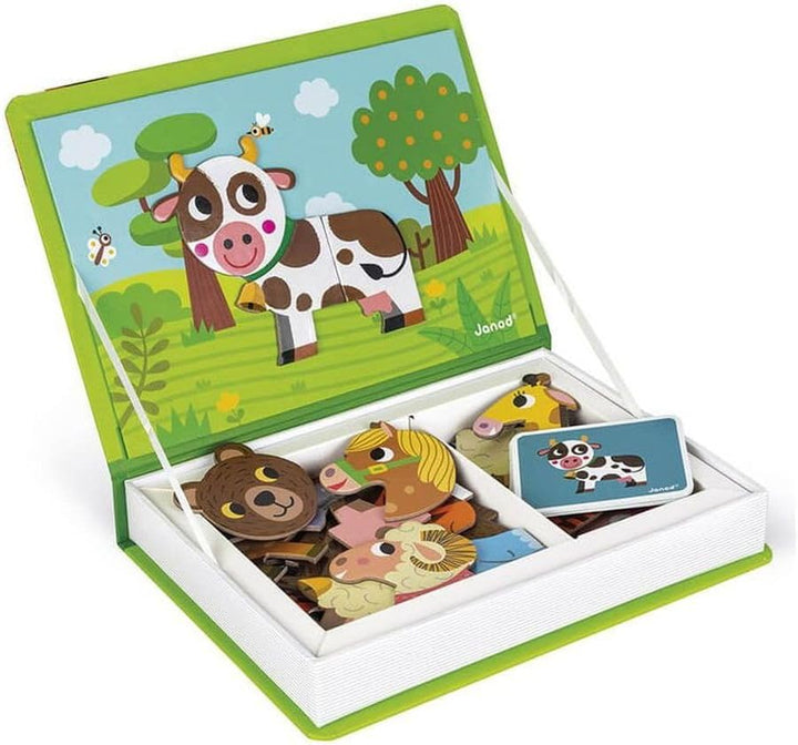 Janod MagnetiBook 41 pc Magnetic Animal Mix and Match Game