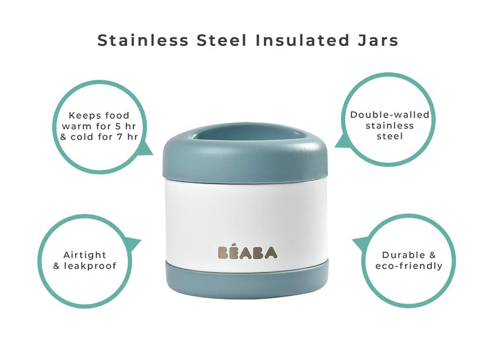 Beaba Stainless Steel Insulated Food Jar - 16 oz