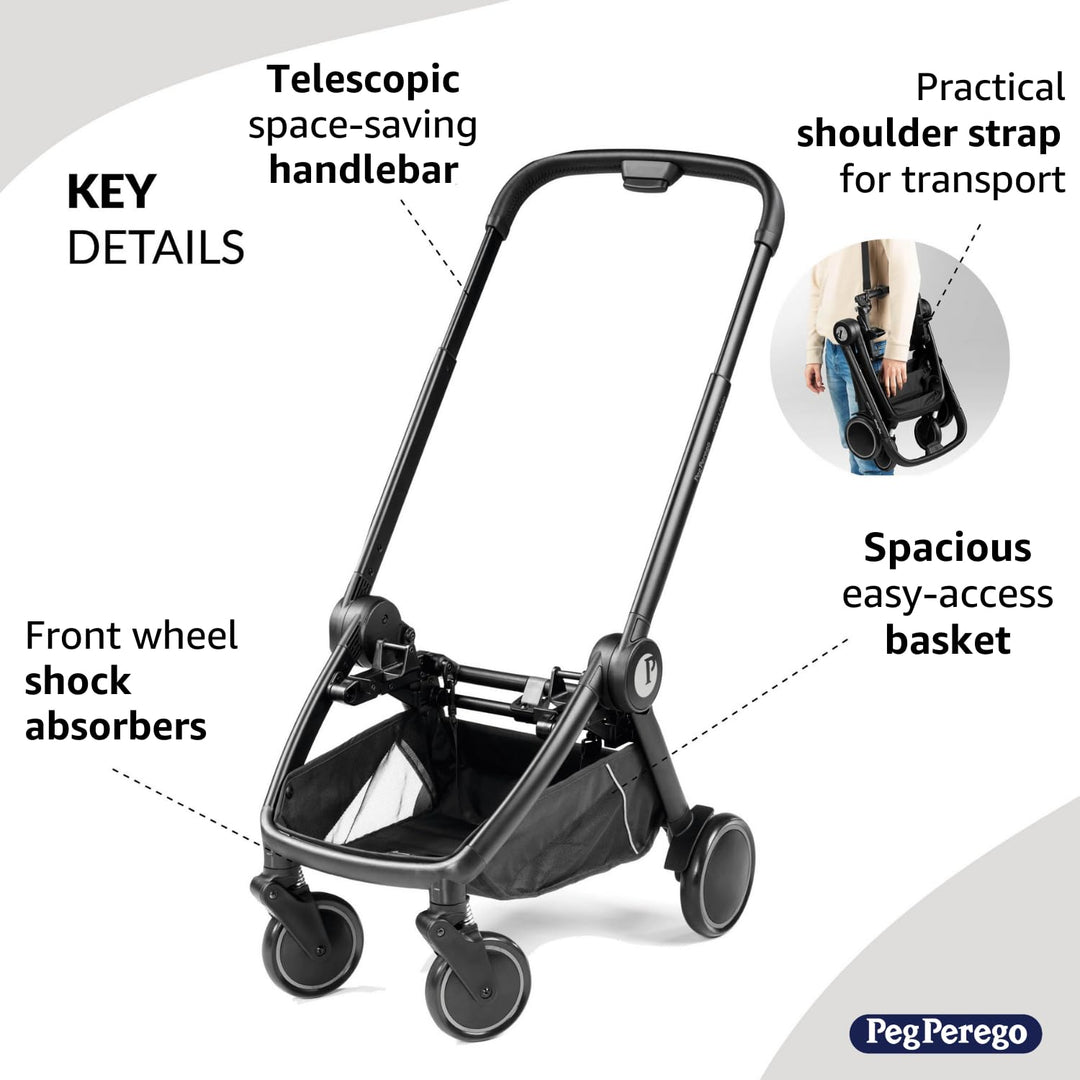 Peg Perego CIty Loop Chasis in Black