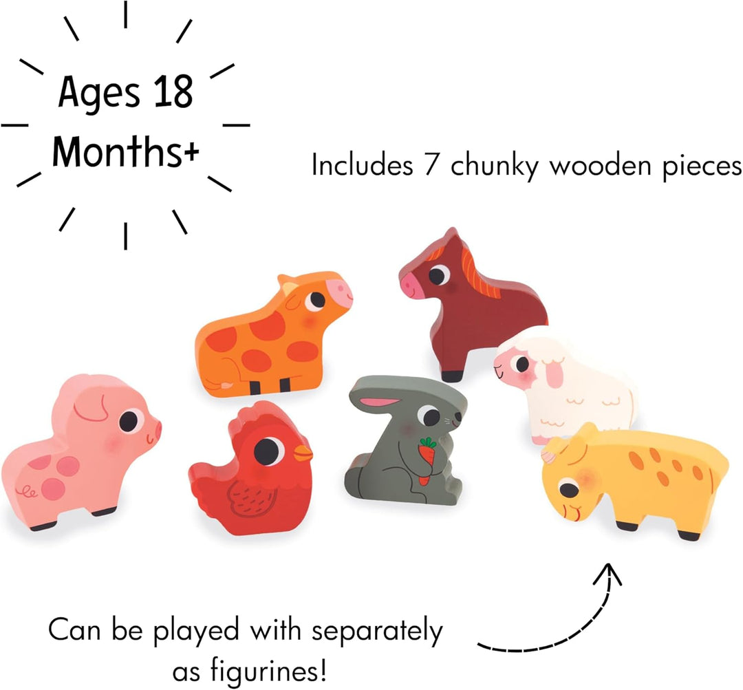 Janod  Farm Chunky Wood Puzzle