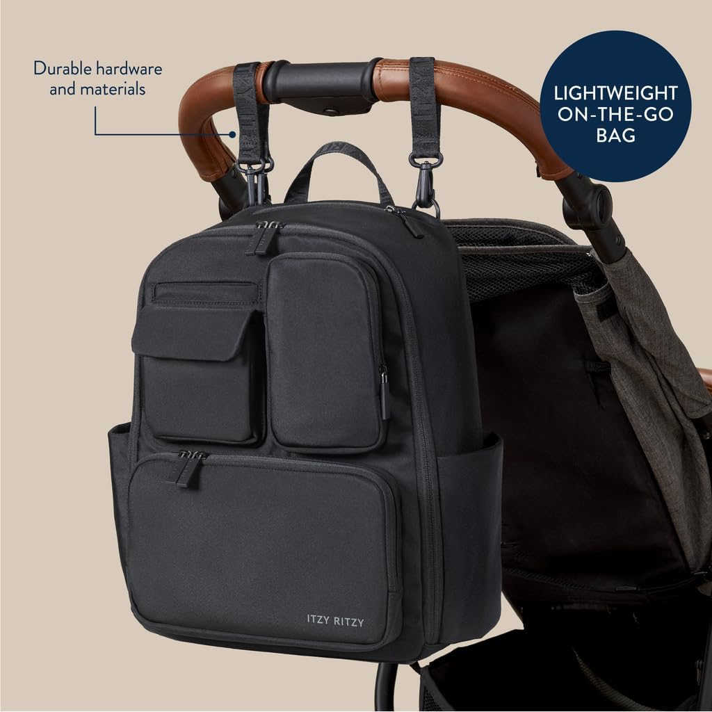 Itzy Ritzy Belong Utility Backpack Diaper Bag - Black