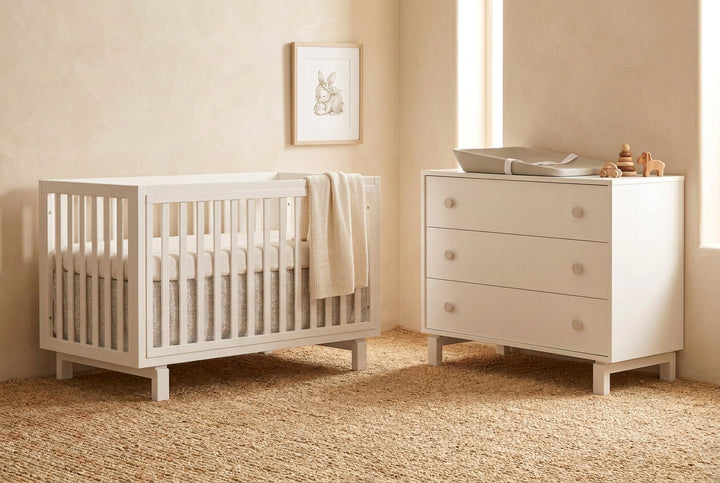 Tulip Bjorn Collection Crib and XL Dresser Set - White