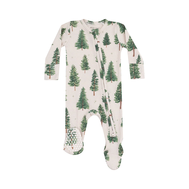 Angel Dear 2 Way Zipper Footie- Forest Trees