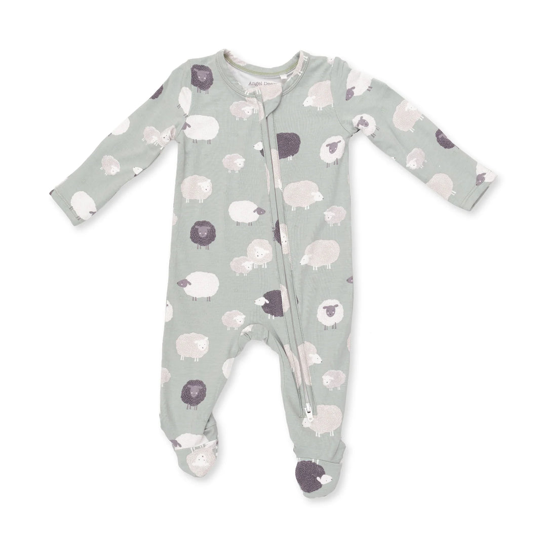 Angel Dear 2 Way Zipper Footie Black Sheep